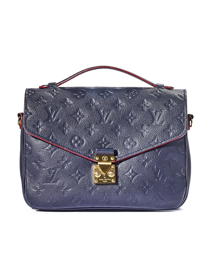 Louis Vuitton Metis Mm Empreinte Blue Clutch Bag
