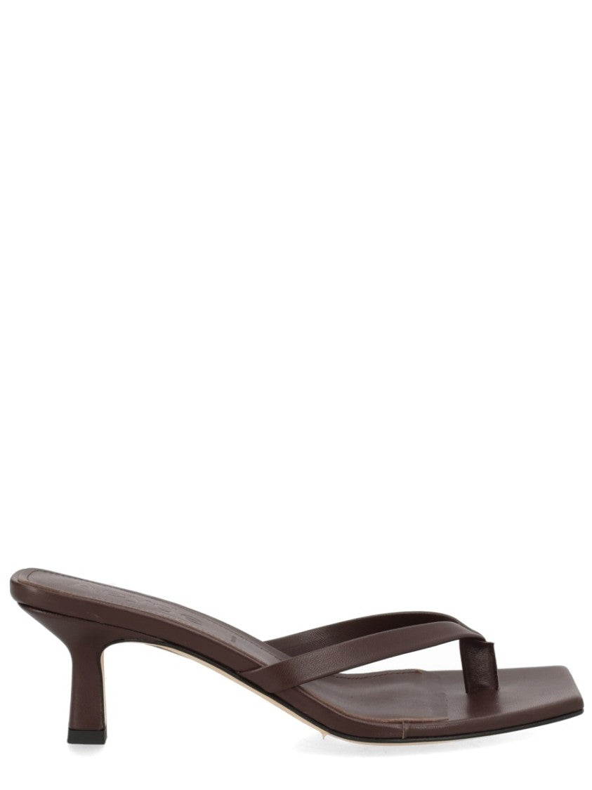 Aeydē Wilma Nappa Leather Square Toe Sandals