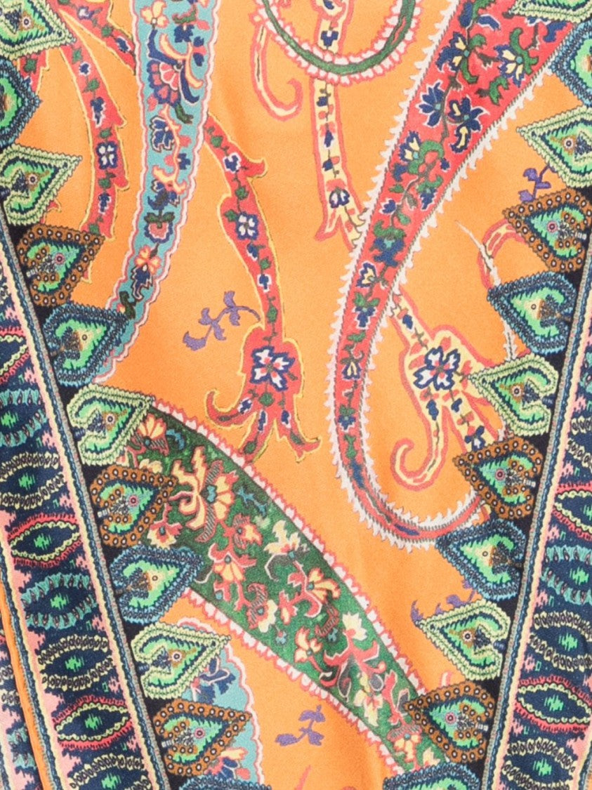 Etro Paisley Pattern Silk Scarf