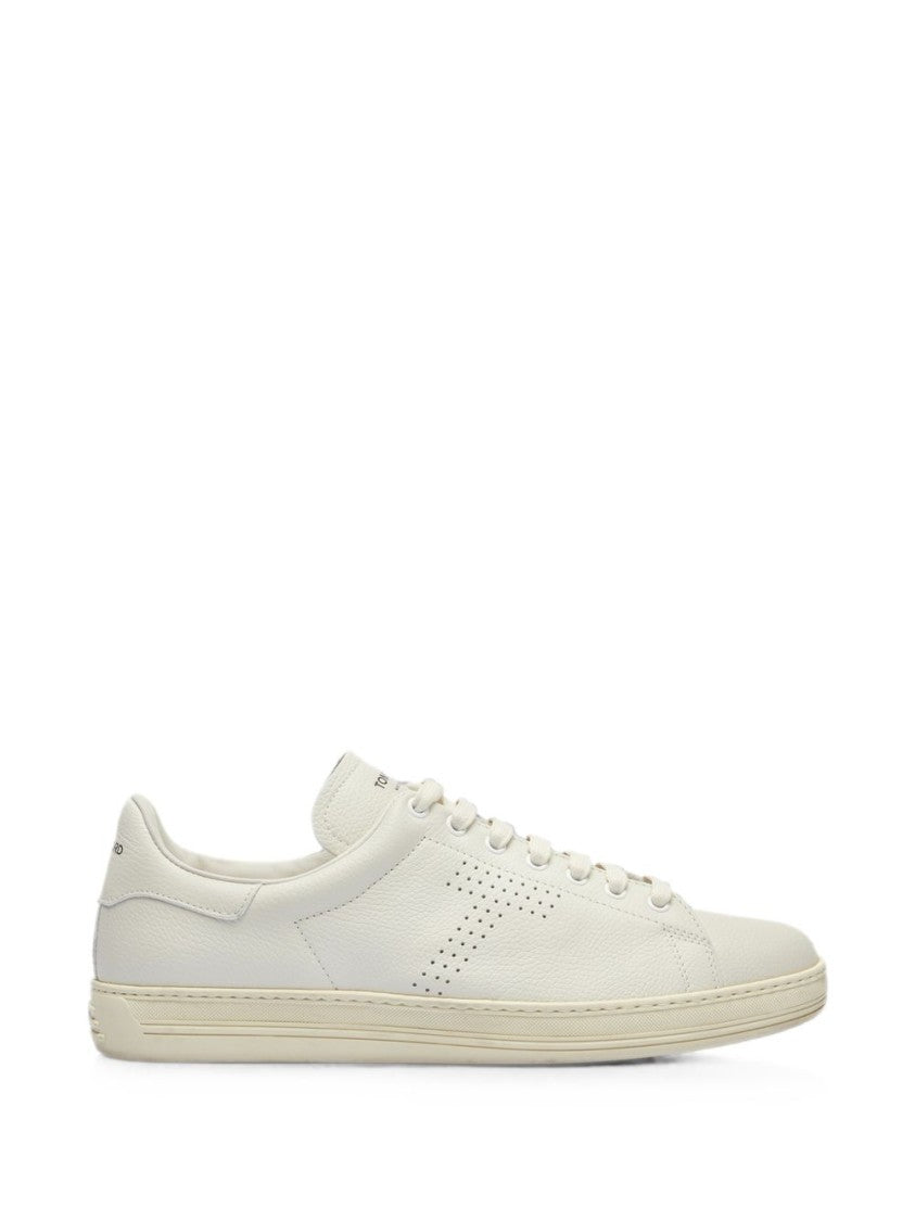 Tom Ford Calf Leather Perforated Sneakers