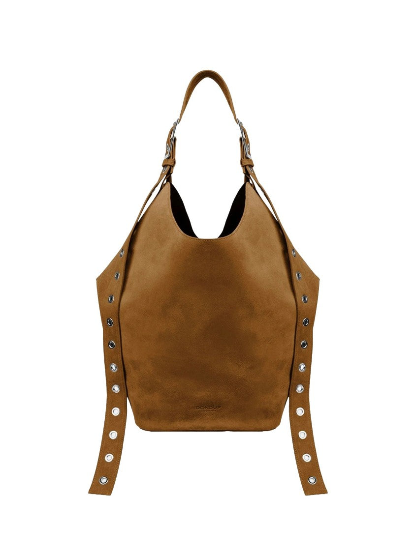 Dondup Brown Big Hobo Leather Bag