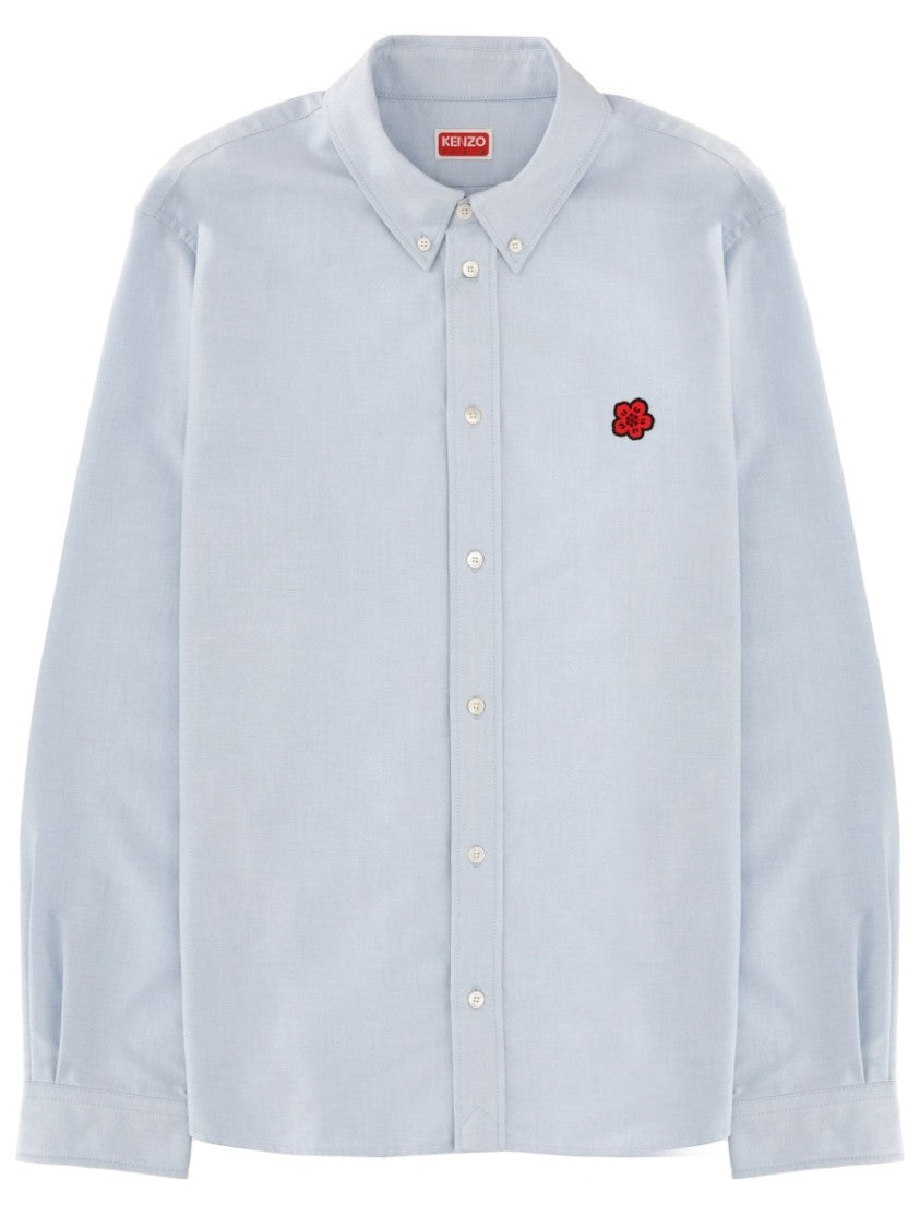 Kenzo Boke Flower Logo Cotton Casual Shirt