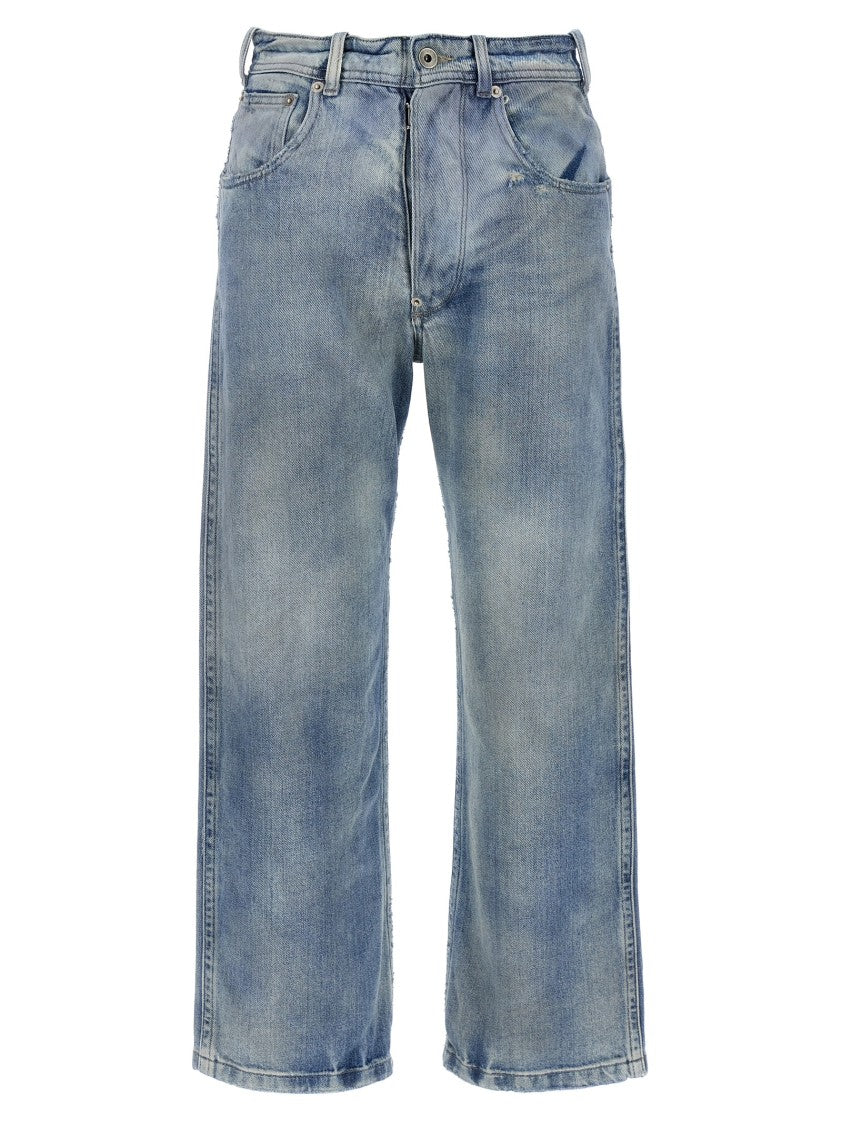 Maison Margiela Used-Effect Cotton Denim Jeans