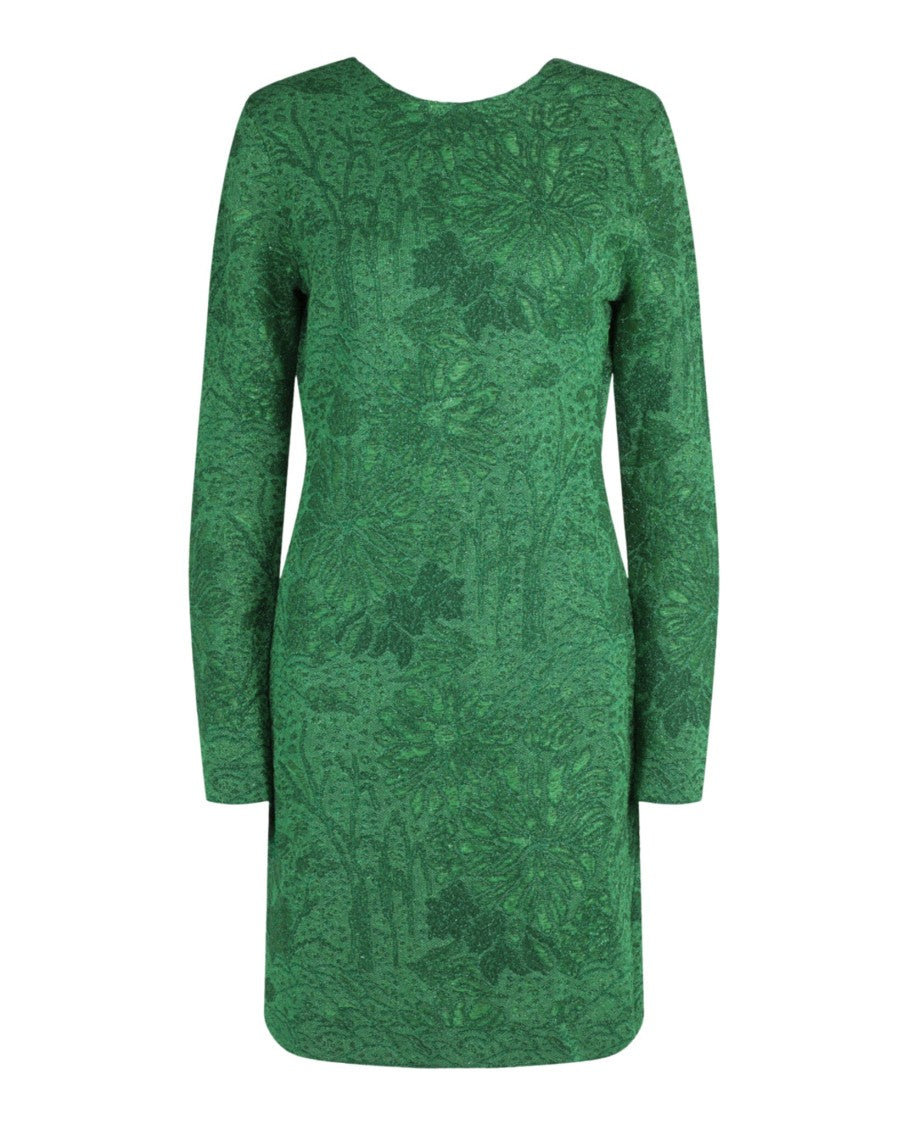 Givenchy Floral-Jacquard Lurex Mini Dress