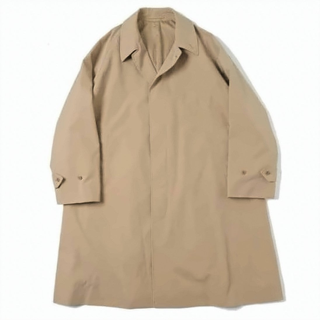 Kaptain Sunshine Minimalist Long Coat With Concealed Button Placket