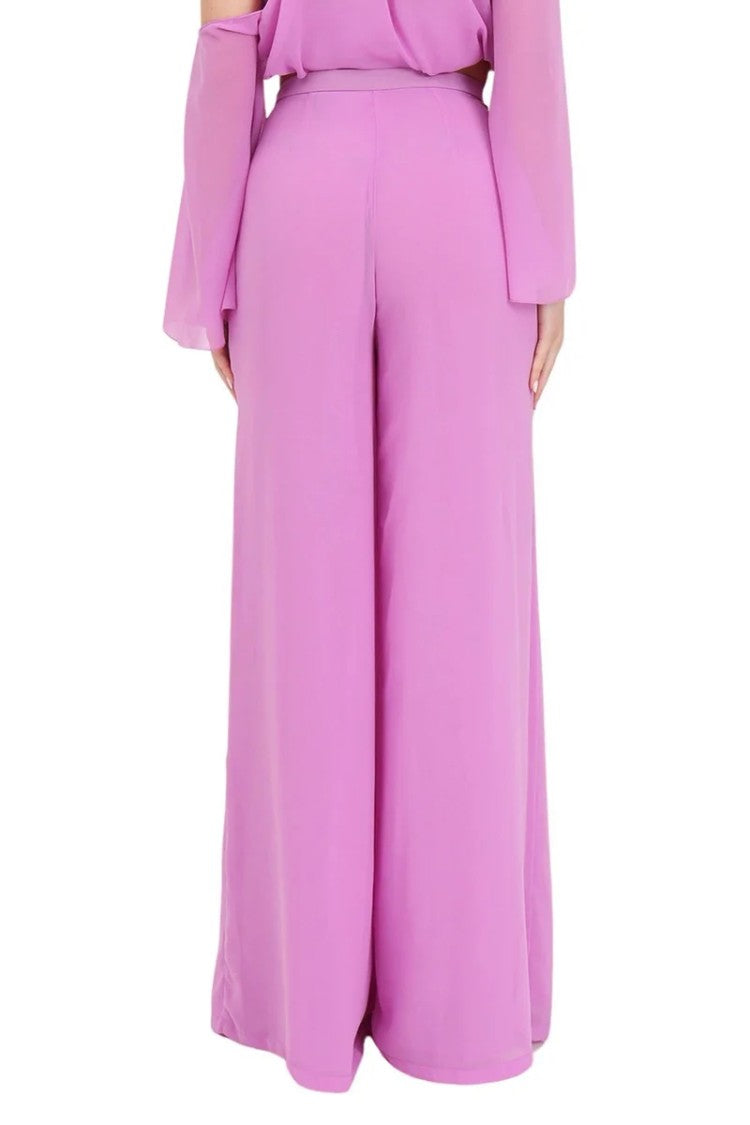 Simona Corsellini Wide-Leg Trousers With Pleated Front