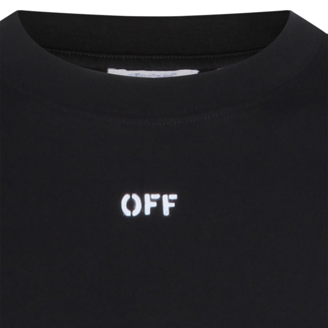 Off-White Black Cotton Logo T-Shirt