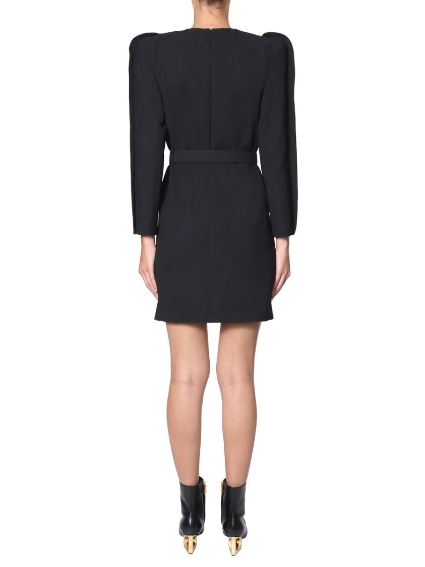 Givenchy Structured Mini Dress With Matching Belt