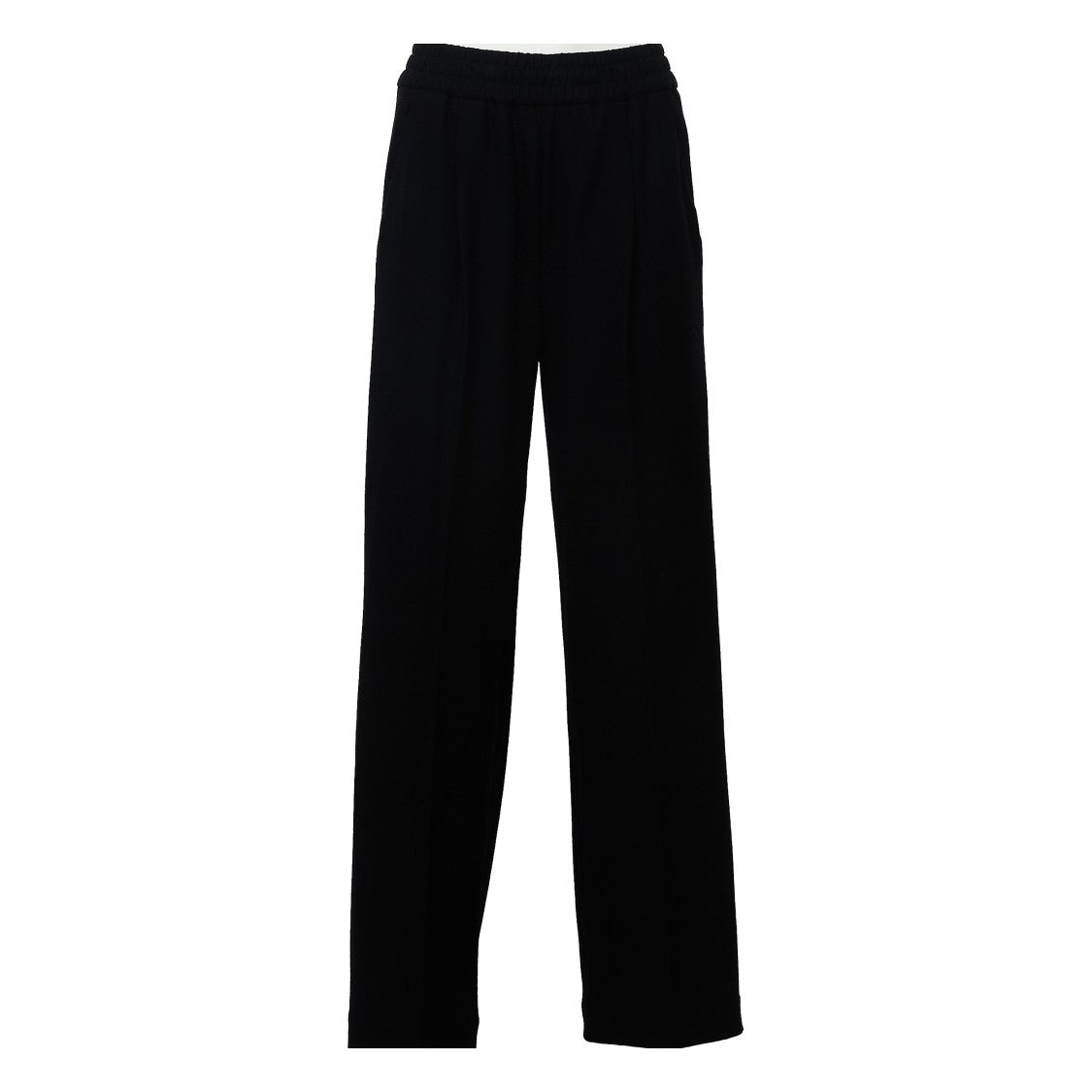 Circolo 1901 Wide Leg Wool Jersey Wide-Leg Pants