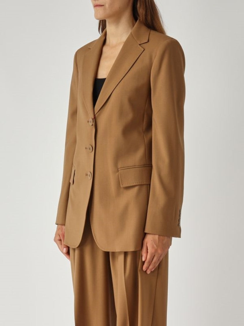 Max Mara Tailored Single-Breasted Jacket With Structured Shoulders
