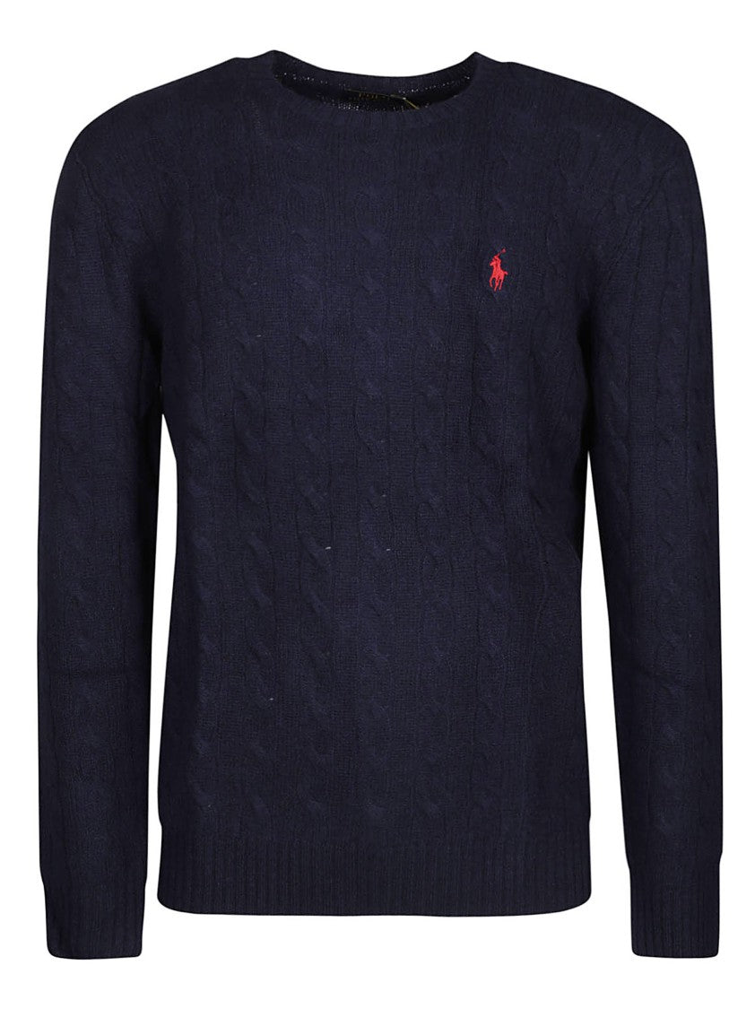Polo Ralph Lauren Cable Knit Wool-Cashmere Crewneck Sweater