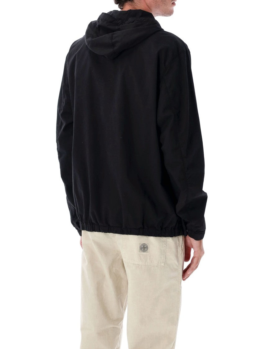 Stone Island Stretch Supima Cotton Twill Hooded Jacket