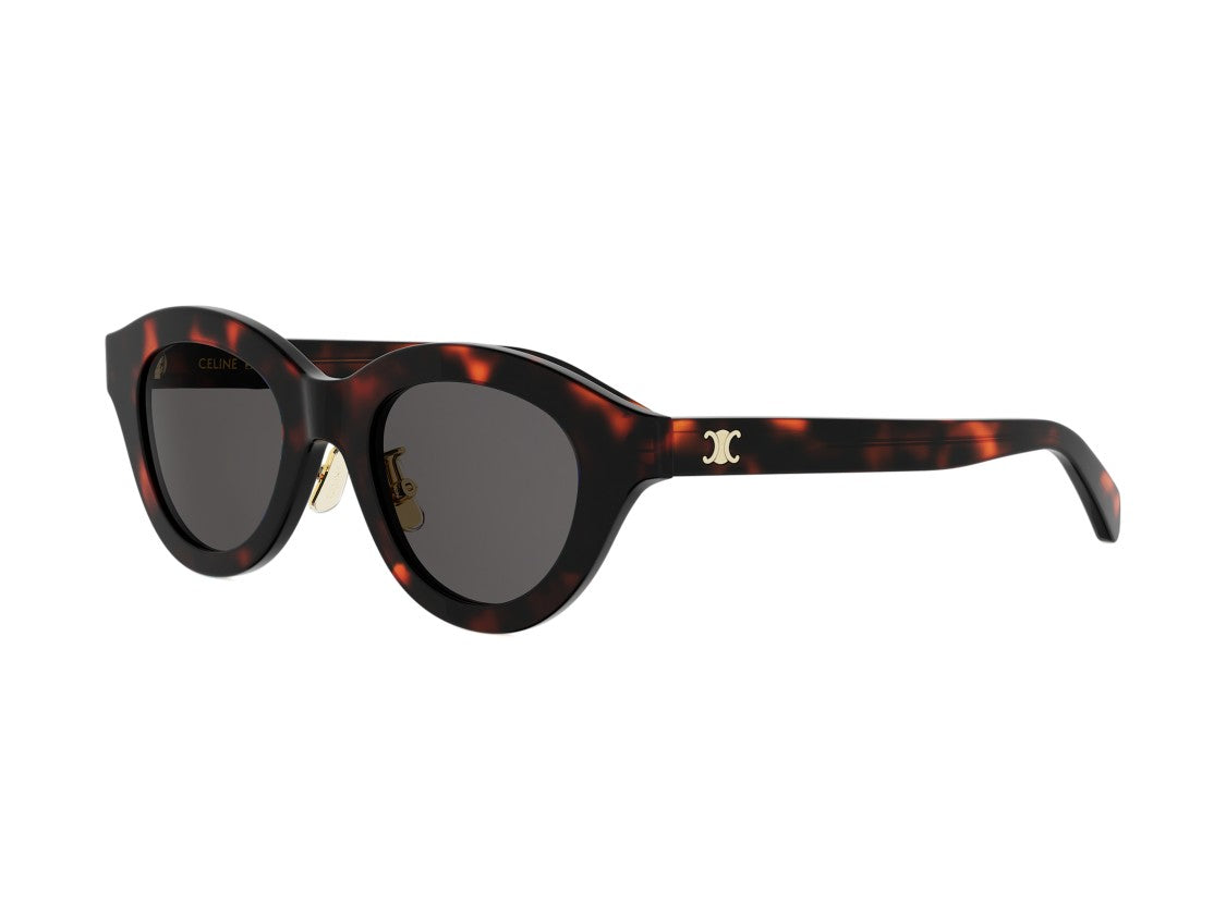 Celine Cl40338f Tortoiseshell Oversized Round Sunglasses