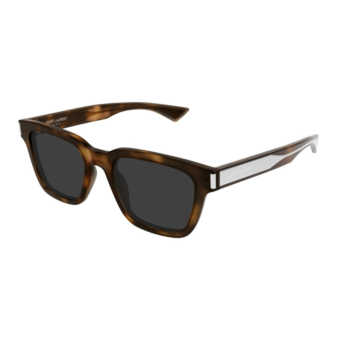 Saint Laurent Sl 790 Bold Rectangular Tortoiseshell Sunglasses