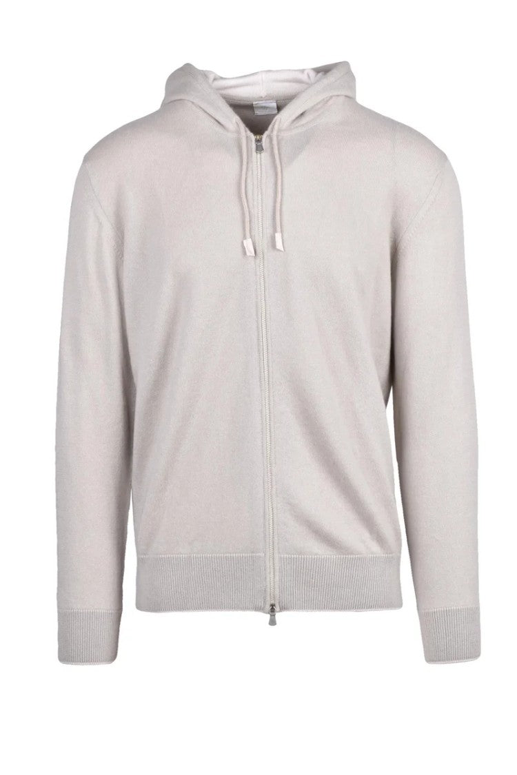 Eleventy Zip Cardigan Cashmere - Beige