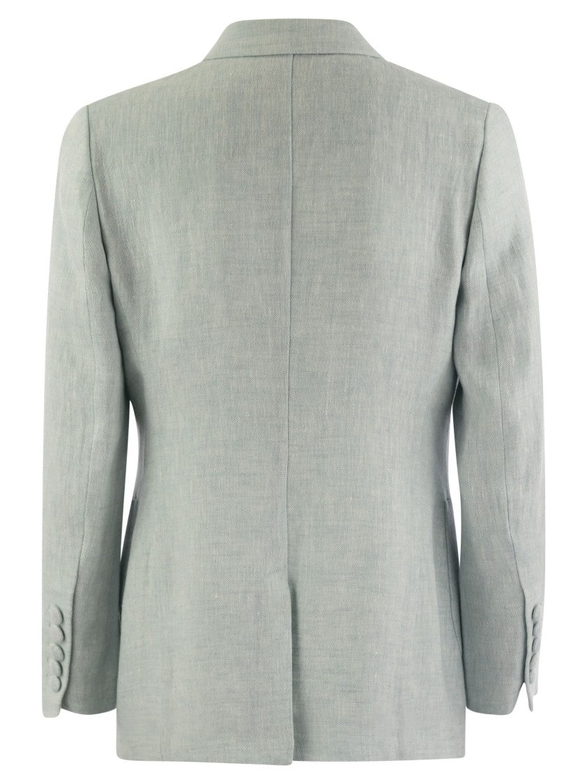Saulina Assunta - Double-Breasted Linen Jacket