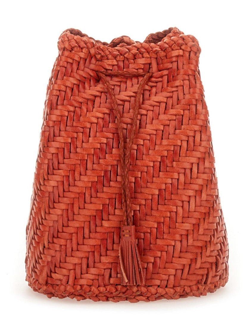 Dragon Diffusion Tan Pompom Double Jump Tassel Handbag