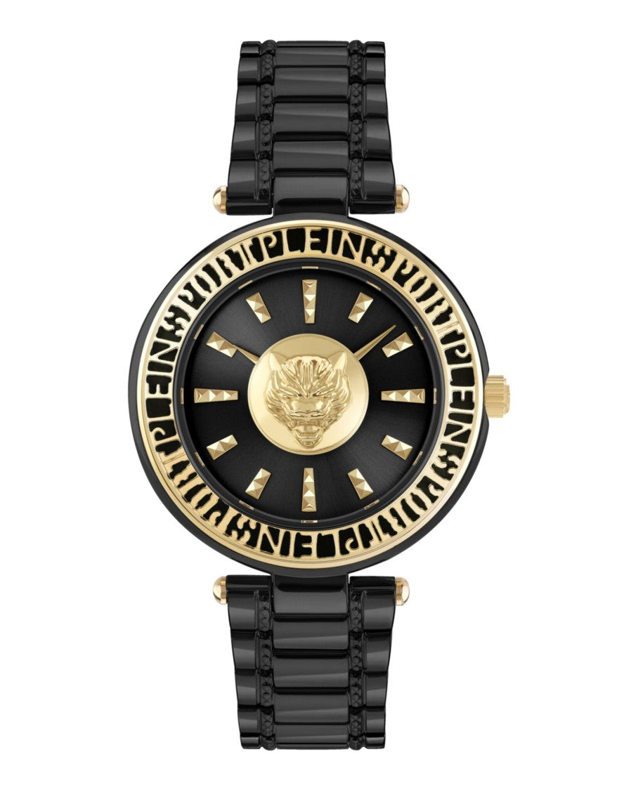 Plein Sport Opium Watch With Black Sunray Dial And Ip Black Bracelet
