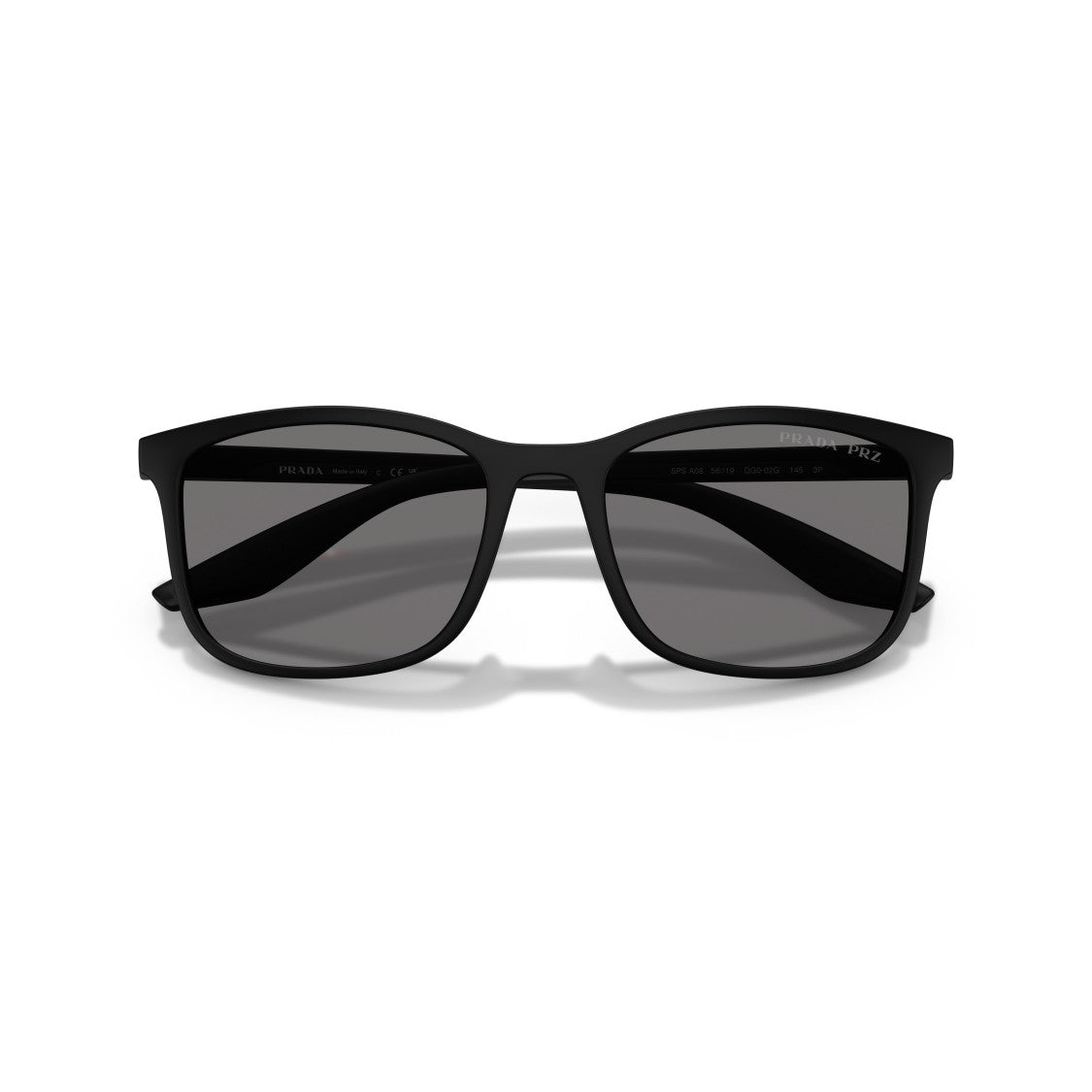 Prada Linea Rossa 0Ps A08s Rectangular Matte Black Sunglasses
