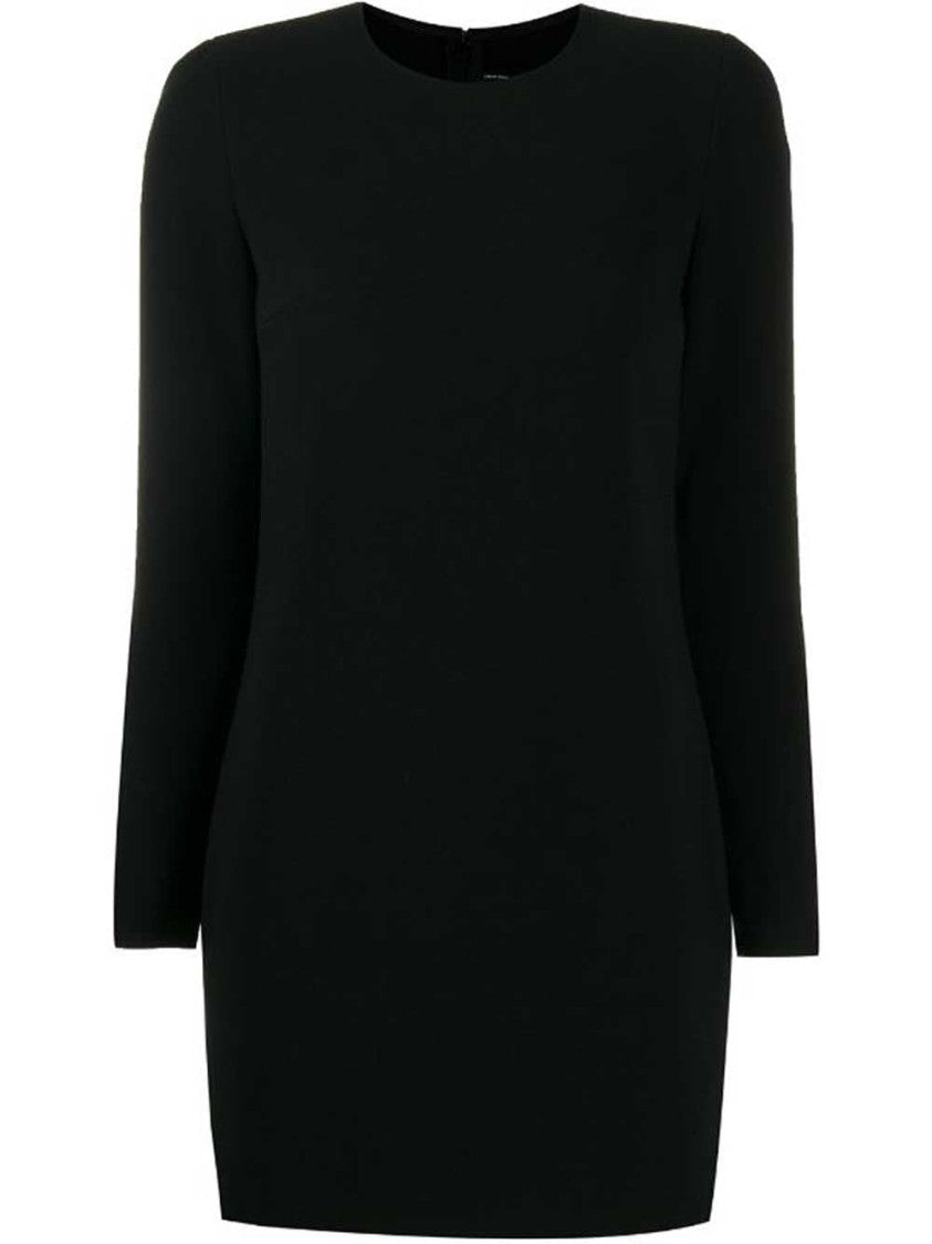 Dsquared2 Fitted Midi Dress With Long Sleeves And Round Neckline