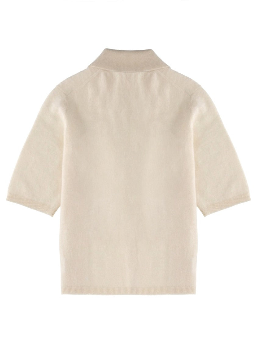 Theory Short-Sleeved Relaxed Cashmere Casual Shirt