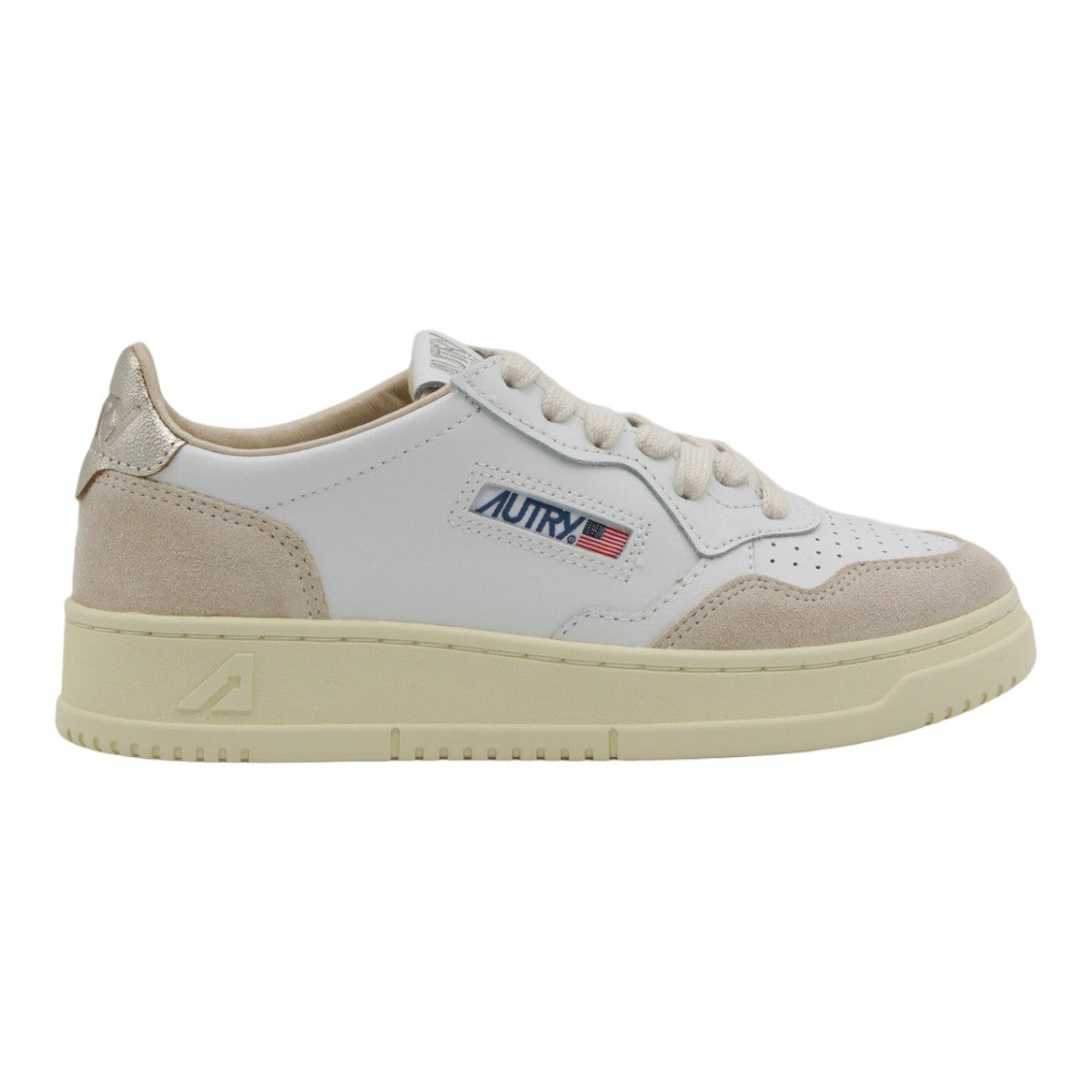 Autry Low-Top Sneakers With Leather Upper And Suede Overlays