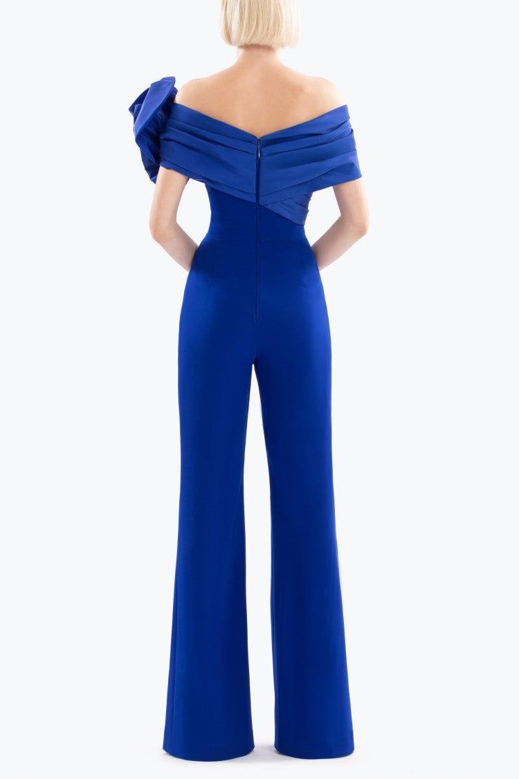 Saiid Kobeisy Draped Bow Jumpsuit