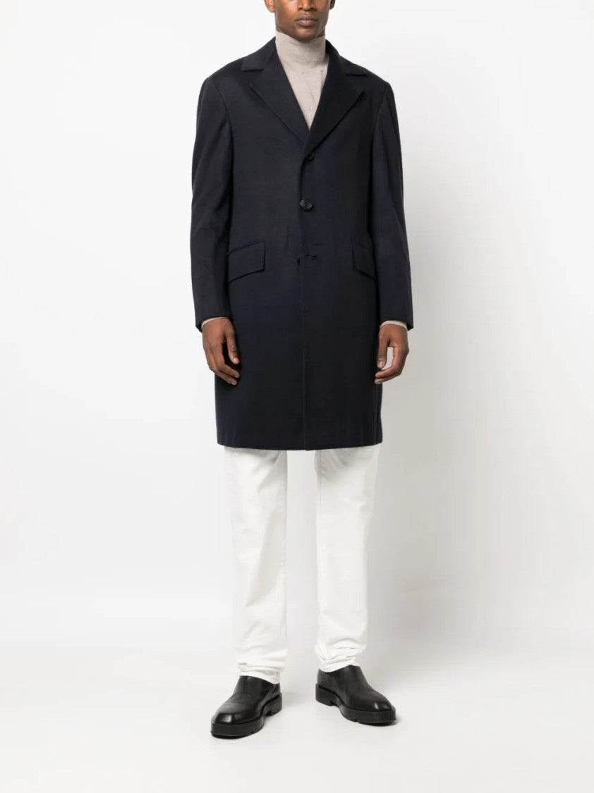 Kiton Tailored Jacket With Notched Lapel And Refined Detailing