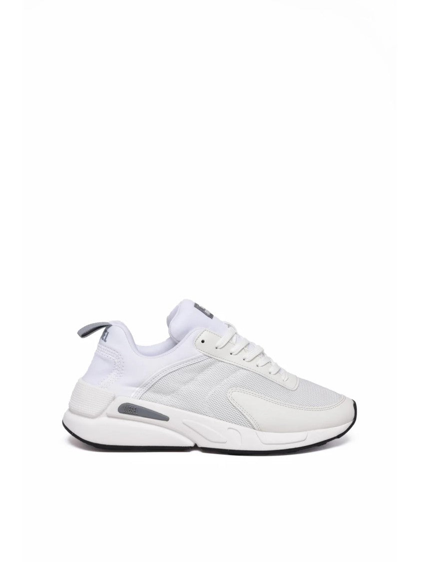 Diesel White Polyester Breathable Sneakers