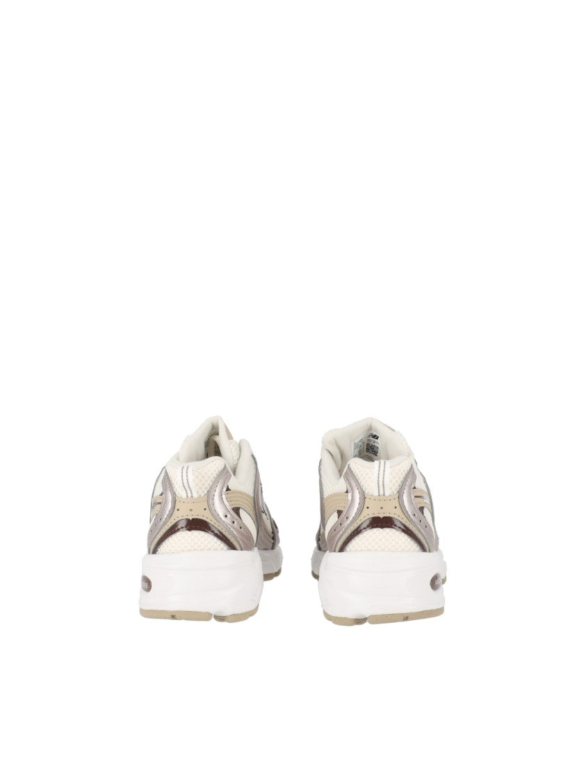 New Balance Pumpernickel Metallic Synthetic Mesh Sneakers