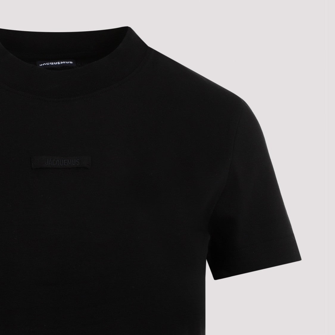 Jacquemus Classic Crew Neck T-Shirt In Black Cotton Blend