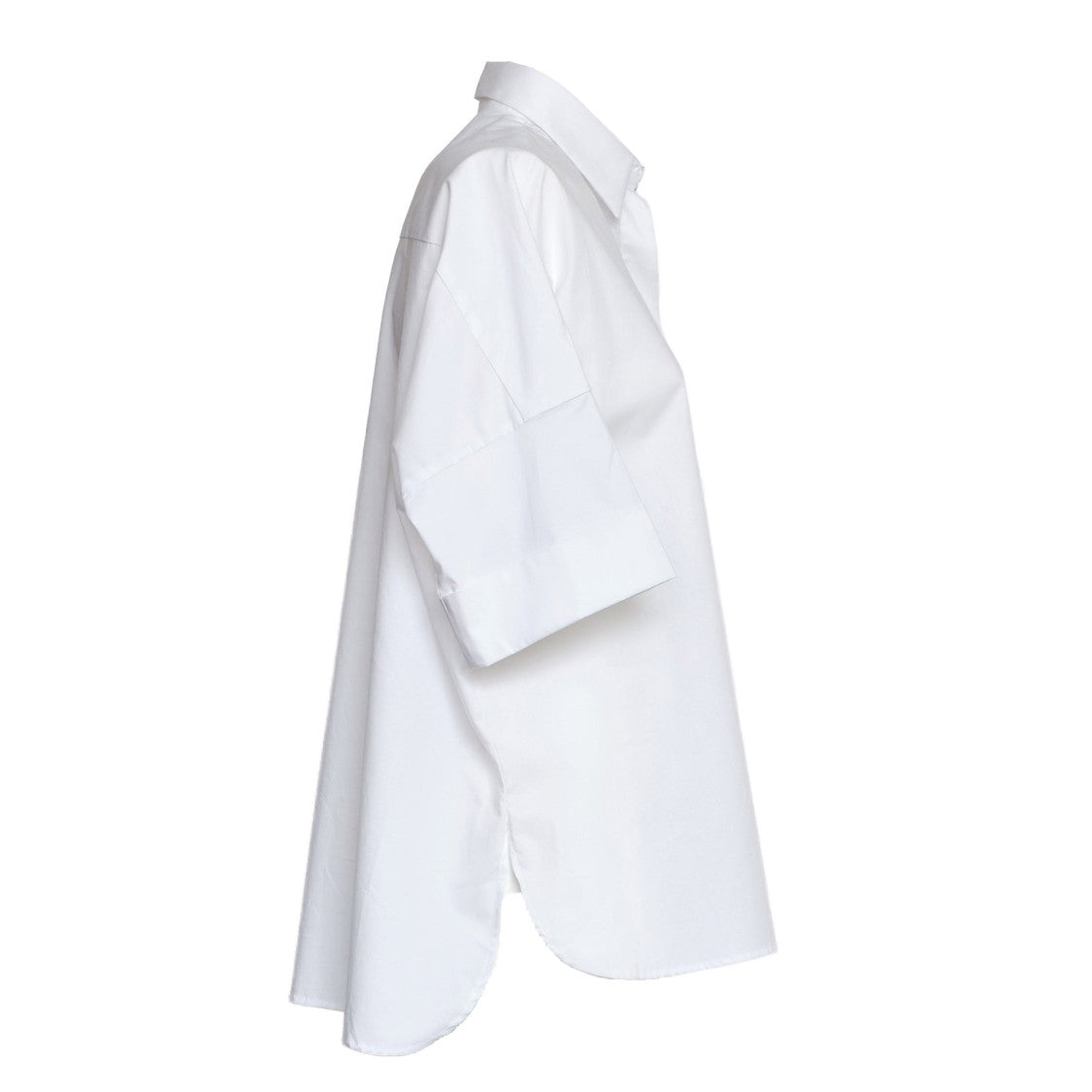 Fay Three-Quarter Sleeve Stretch Poplin Shirt