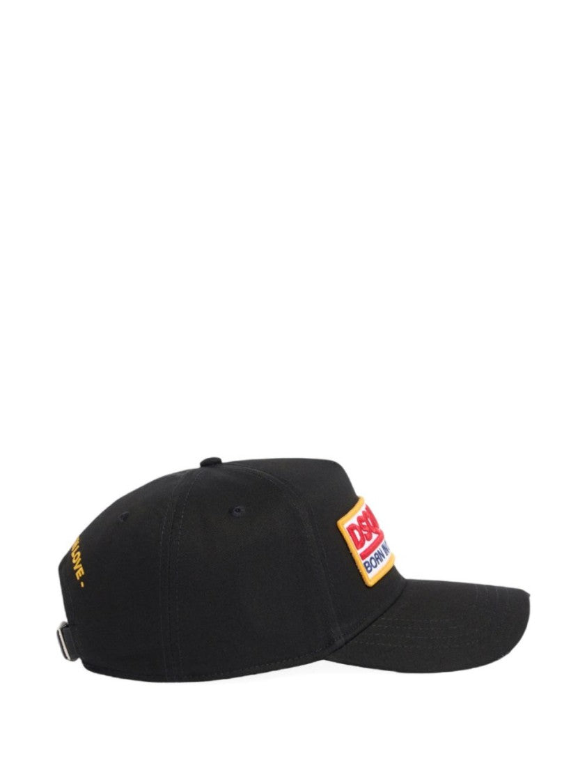 Dsquared2 Baseball Cap With Bold Rectangular Logo Patch