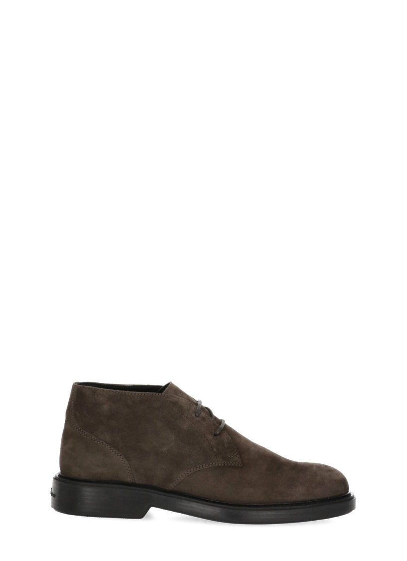 Hogan Brown Suede Lace-Up Shoes