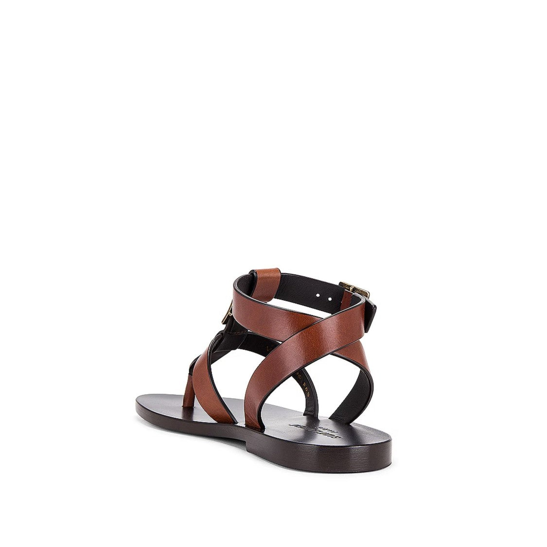 Saint Laurent Calf Leather Flip Flop Sandals