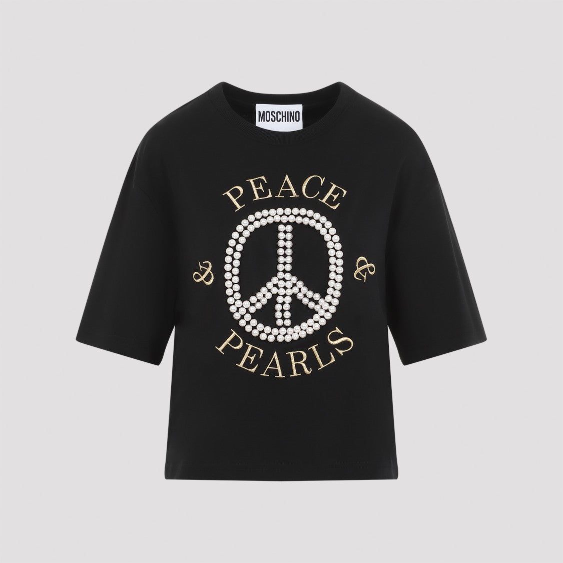 Moschino Black Cotton T-Shirt