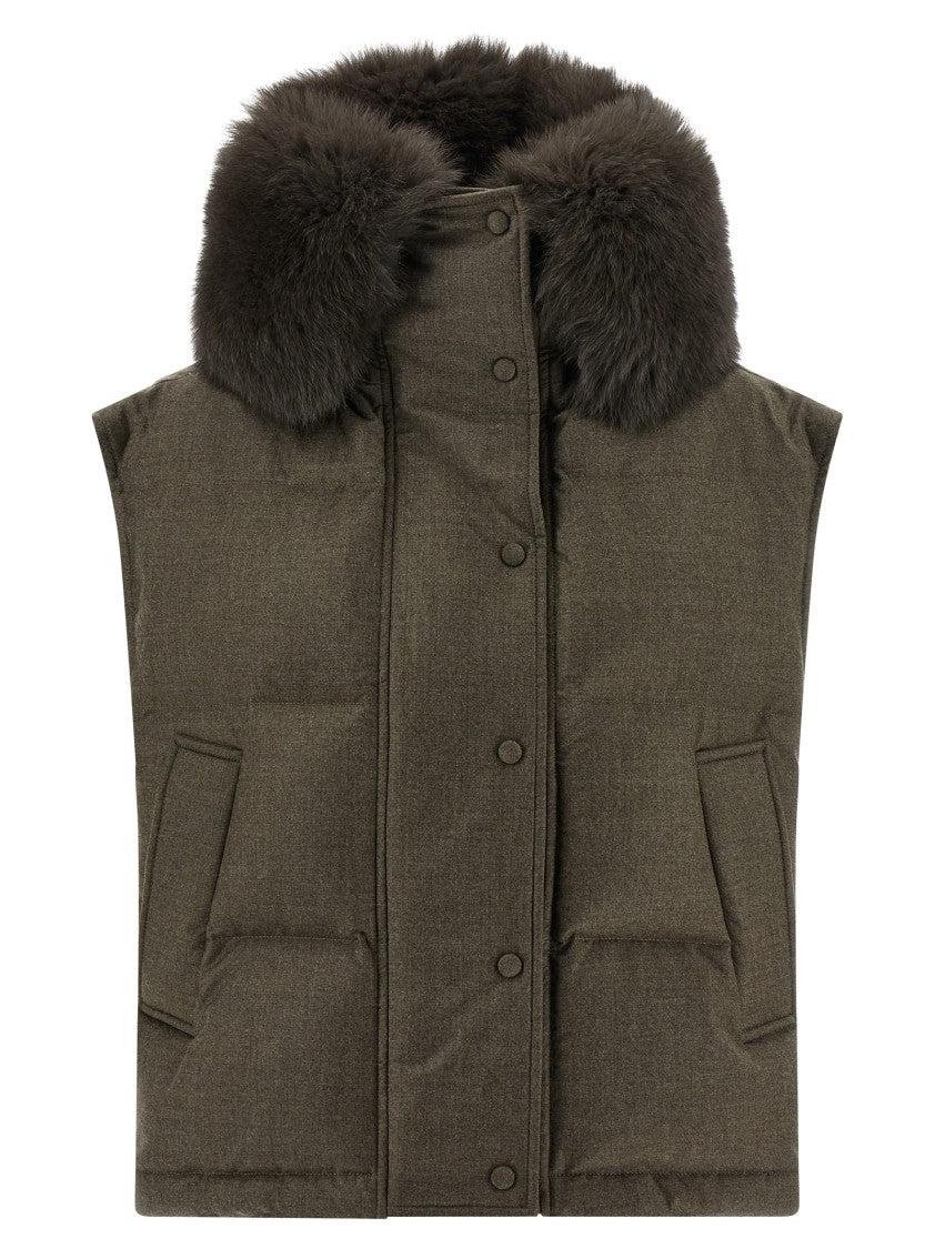 Yves Salomon Fur Insert Vest