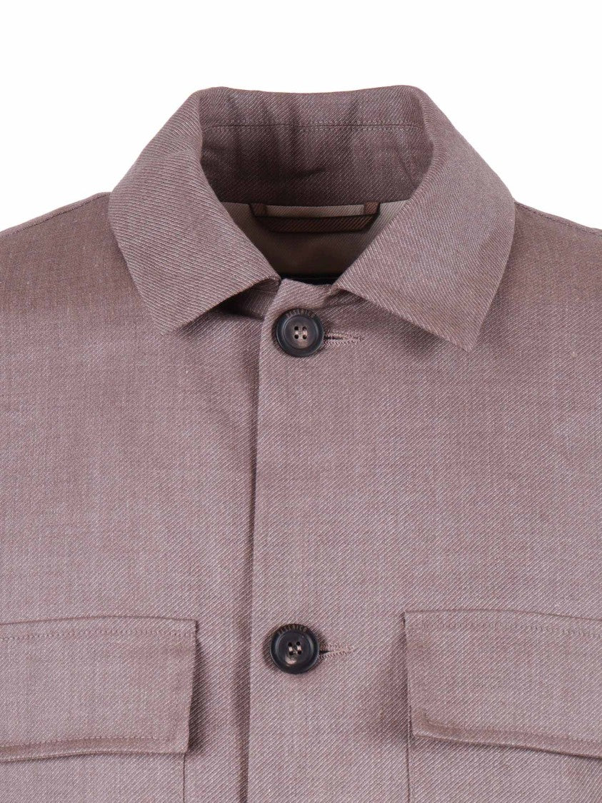 Peserico Structured Classic Collar Casual Jacket