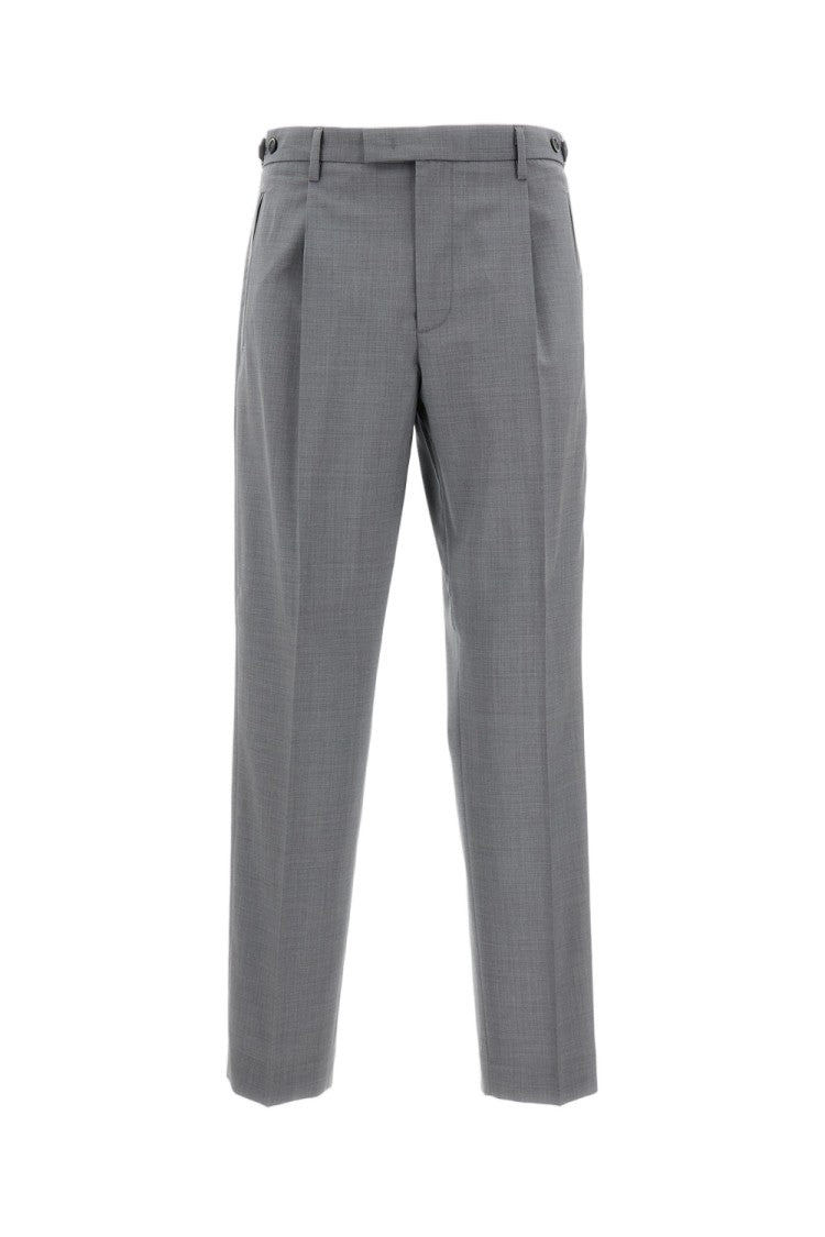 Barena High-Rise Tapered Trousers With Pleated Leg Construction