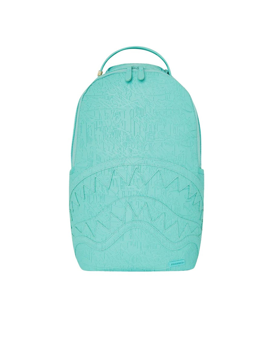 Sprayground Aqua Embossed Graffiti Backpack