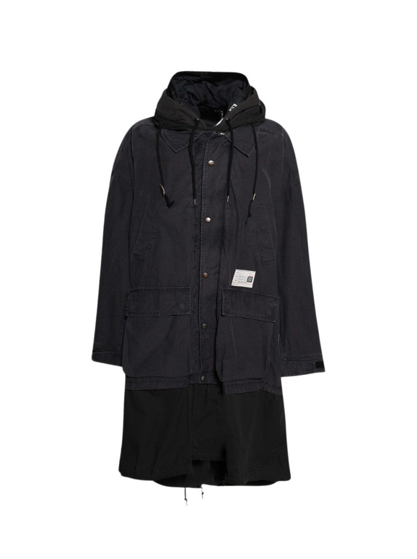 Maison Mihara Yasuhiro Quadruple Layered Coat Black