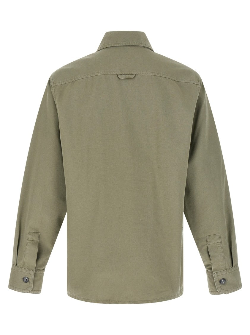 A.P.C. Oxford Cotton Shirt With Embroidered Logo