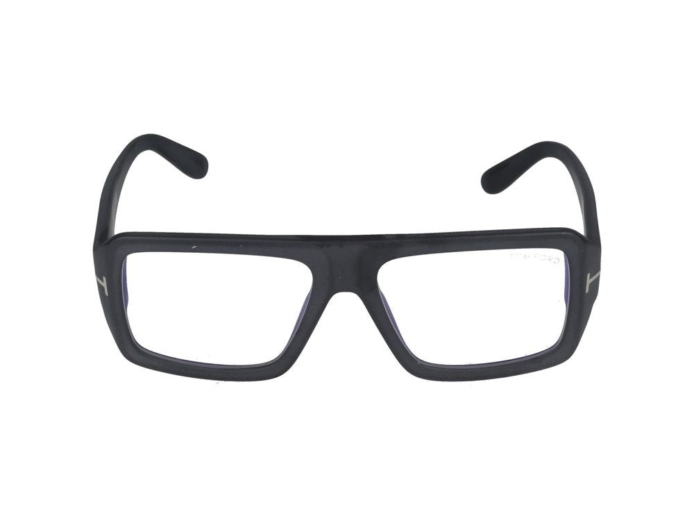 Tom Ford Black Bold Oversized Square Eyeglasses