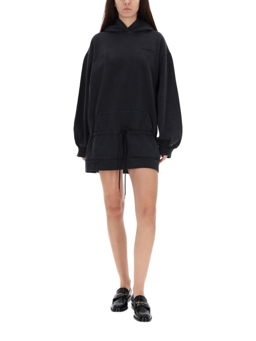 T By Alexander Wang Faded Puffed Sleeves Cotton Mini Dress - standard M T By Alexander Wang Faded Puffed Sleeves Cotton Mini Dress - standard M