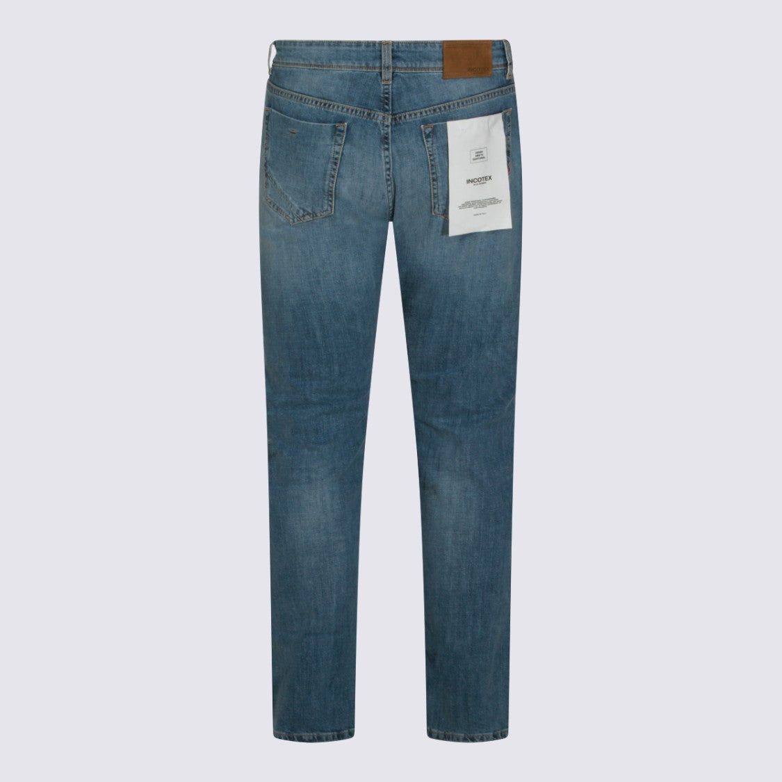 Incotex Blue Division Straight-Leg Jeans With Five-Pocket Design And Subtle Fading