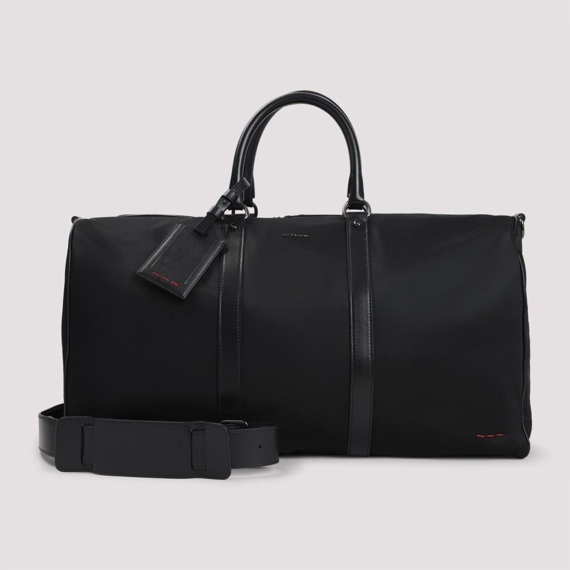 Kiton Spacious Black Polyamide Travel Bag