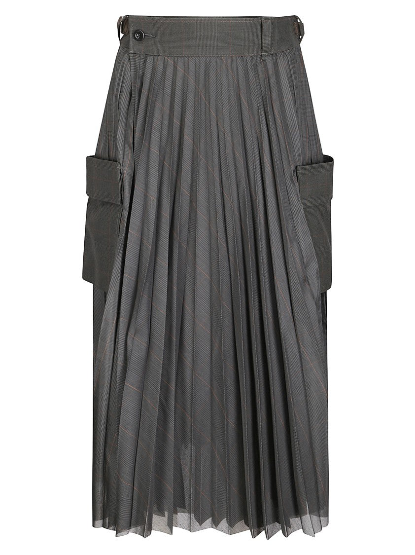 Sacai Glen Check Skirt