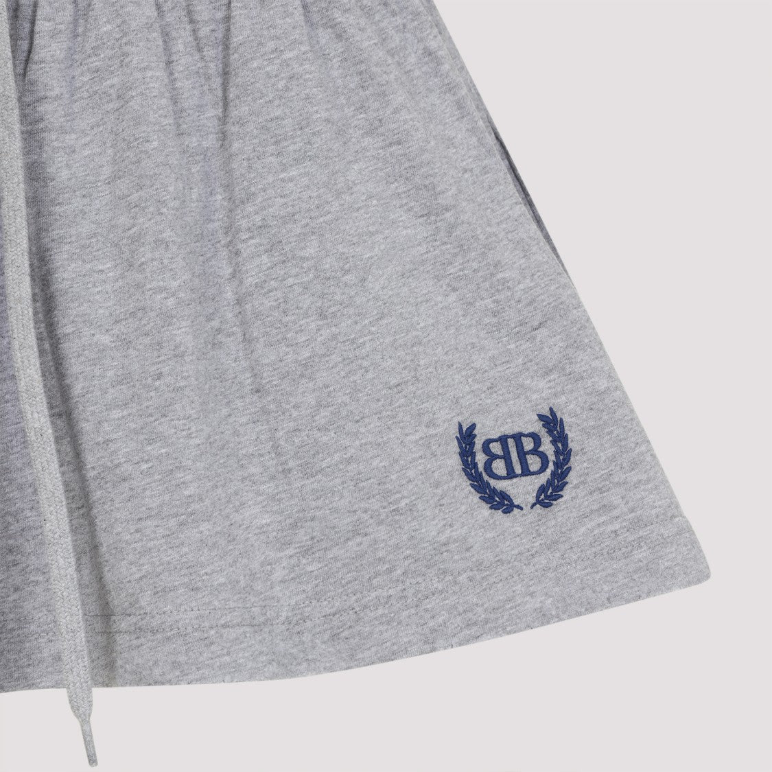 Balenciaga Heather Grey Cotton Shorts Mini Skirt