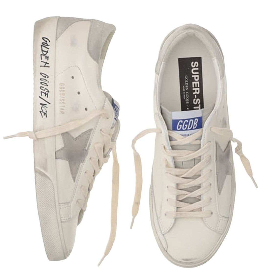 Golden Goose White Leather Sneakers