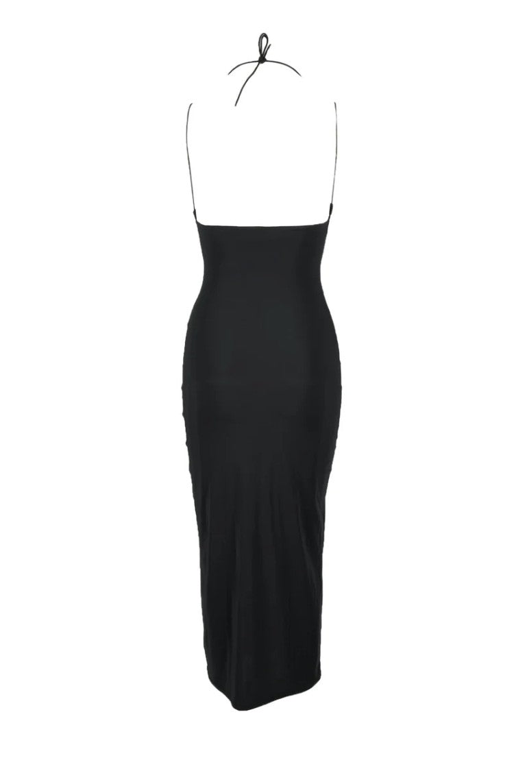Amazuin Strappy Bra-Style Midi Dress